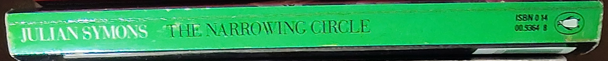 Julian Symons  THE NARROWING CIRCLE spine of book image