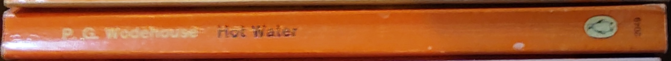 P.G. Wodehouse  HOT WATER spine of book image