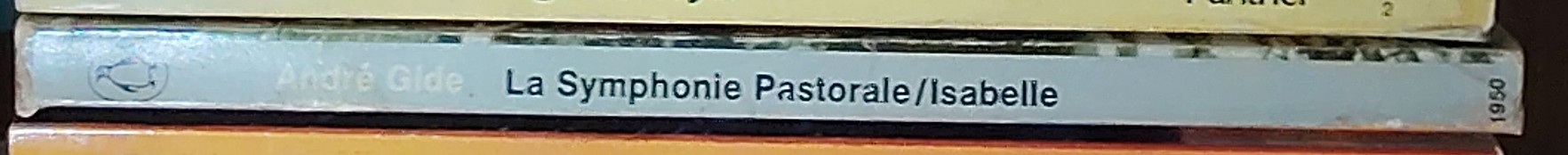 Andre Gide  LA SYMPHONIE PASTORALE / ISABELLE spine of book image