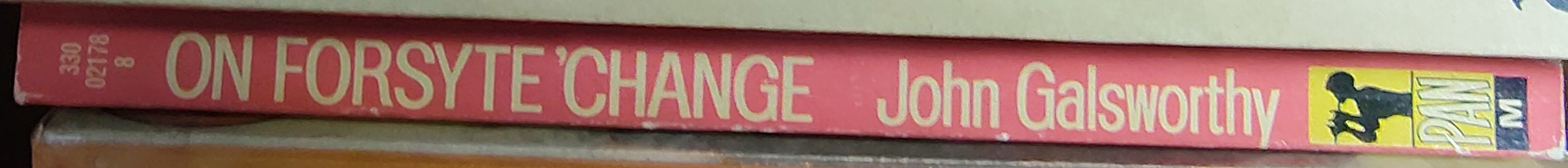 John Galsworthy  ON FORSYTE CHANGE (TV tie-in) spine of book image
