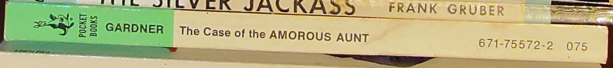 Erle Stanley Gardner  THE CASE OF THE AMOROUS AUNT spine of book image