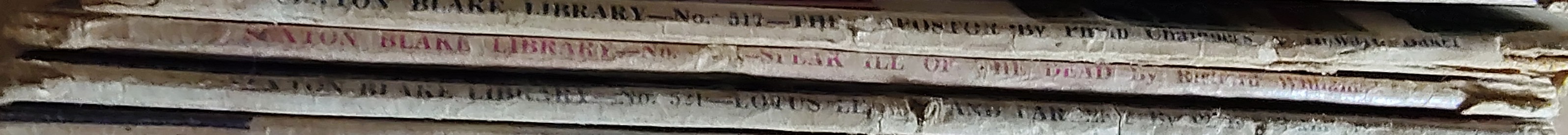 Richard Williams  SPEAK ILL OF THE DEAD (Sexton Blake) spine of book image