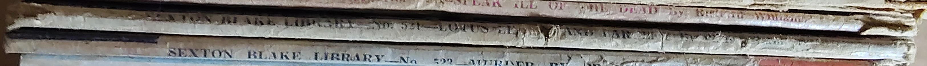 Philip Chambers  LOTUS LEAVES AND LARCENY (Sexton Blake) spine of book image