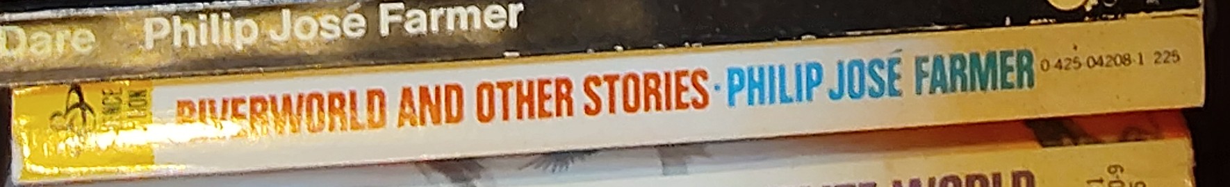 Philip Jose Farmer  RIVERWORLD AND OTHER STORIES spine of book image