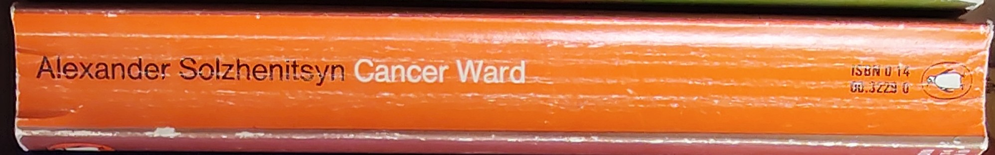 Alexander Solzhenitsyn  CANCER WARD spine of book image