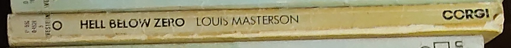 Louis Masterson  HELL BELOW ZERO spine of book image