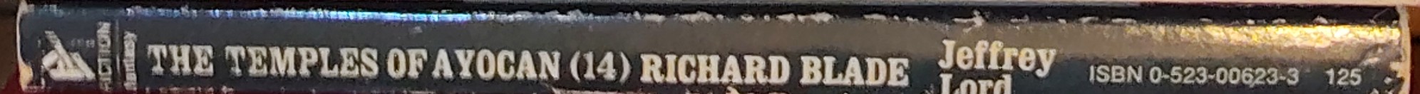 Jeffrey Lord  BLADE 14: THE TEMPLES OF AYOCAN spine of book image