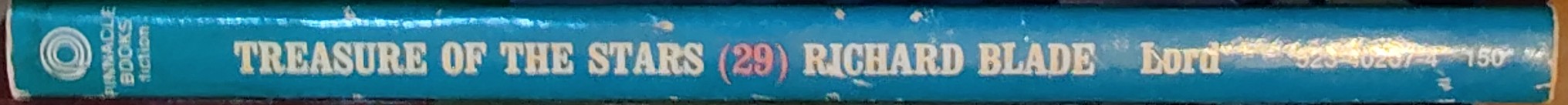 Jeffrey Lord  BLADE 29: TREASURE OF THE STARS spine of book image