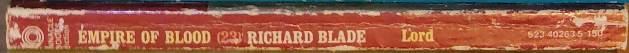 Jeffrey Lord  BLADE 23: EMPIRE OF BLOOD spine of book image