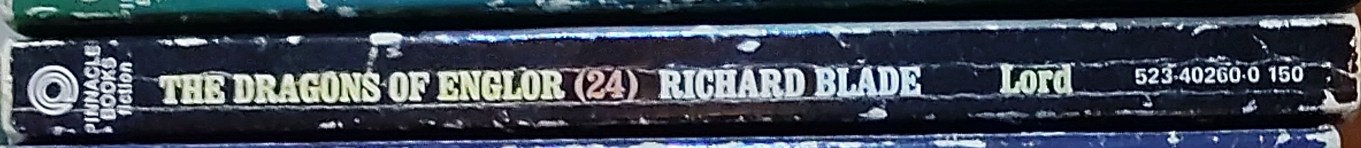 Jeffrey Lord  BLADE 24: THE DRAGONS OF ENGLOR spine of book image