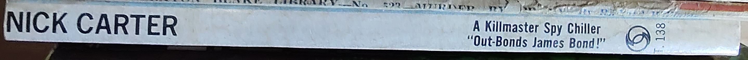 Nick Carter  THE DEVIL'S COCKPIT spine of book image