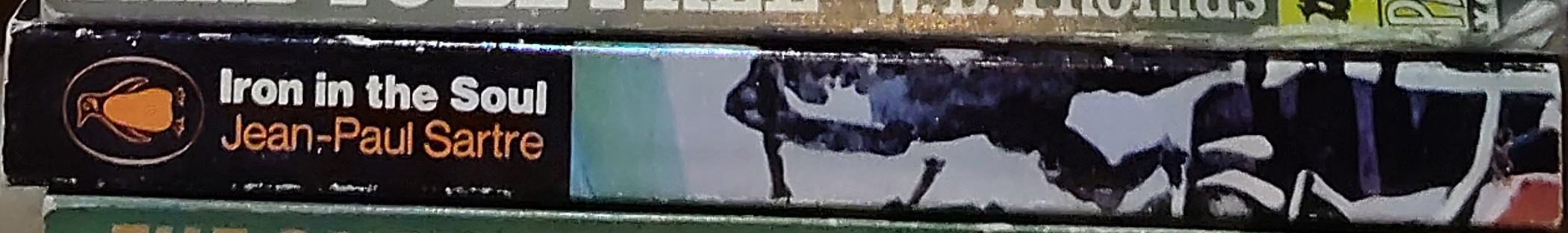 Jean-Paul Sartre  IRON IN THE SOUL spine of book image