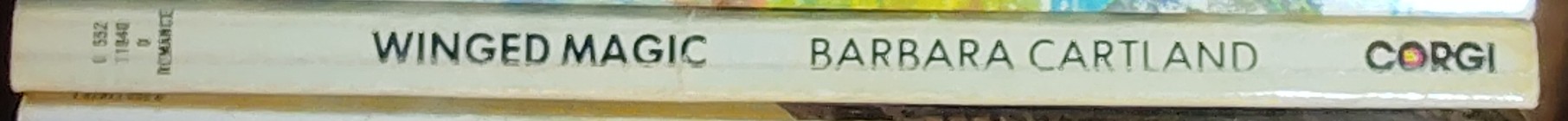 Barbara Cartland  WINGED MAGIC spine of book image