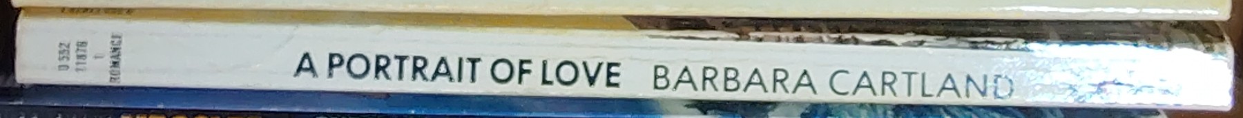 Barbara Cartland  A PORTRAIT OF LOVE spine of book image