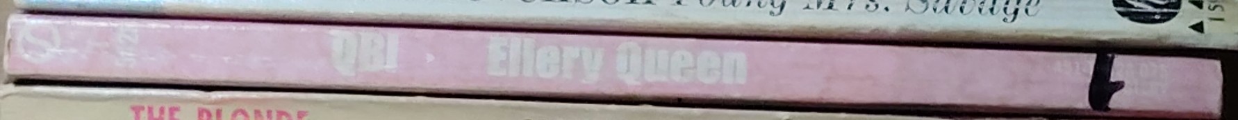 Ellery Queen  QBI. Queen's Bureau of Investigation spine of book image