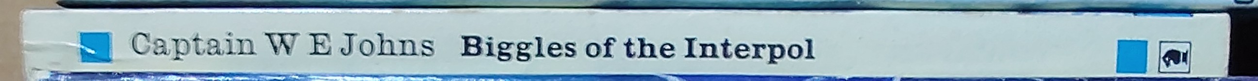 Captain W.E. Johns  BIGGLES OF THE INTERPOL spine of book image