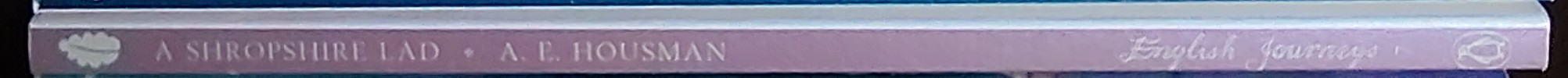 A.E. Housman  A SHROPSHIRE LAD spine of book image