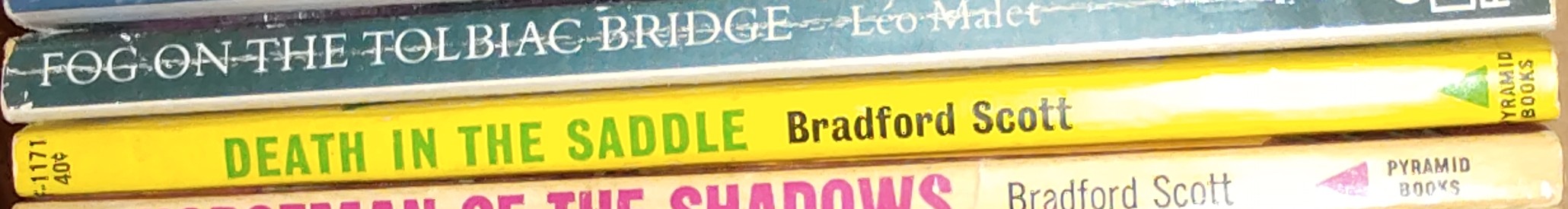 Bradford Scott  DEATH IN THE SADDLE spine of book image