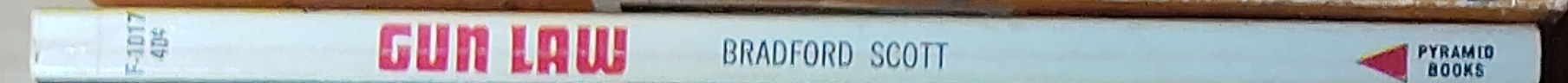 Bradford Scott  GUN LAW spine of book image
