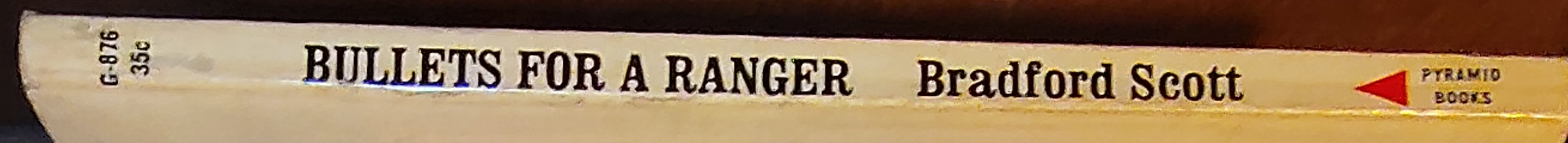 Bradford Scott  BULLETS FOR A RANGER spine of book image