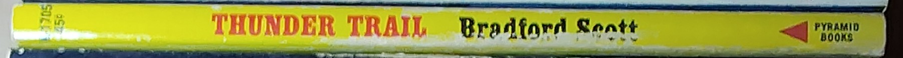 Bradford Scott  THUNDER TRAIL spine of book image