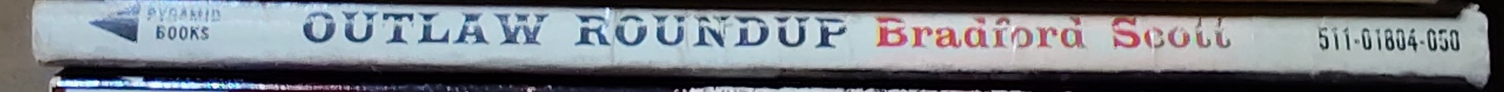 Bradford Scott  OUTLAW ROUNDUP spine of book image