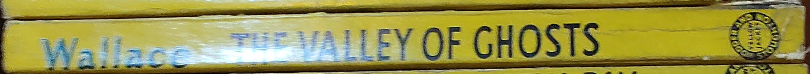 Edgar Wallace  THE VALLEY OF GHOSTS spine of book image