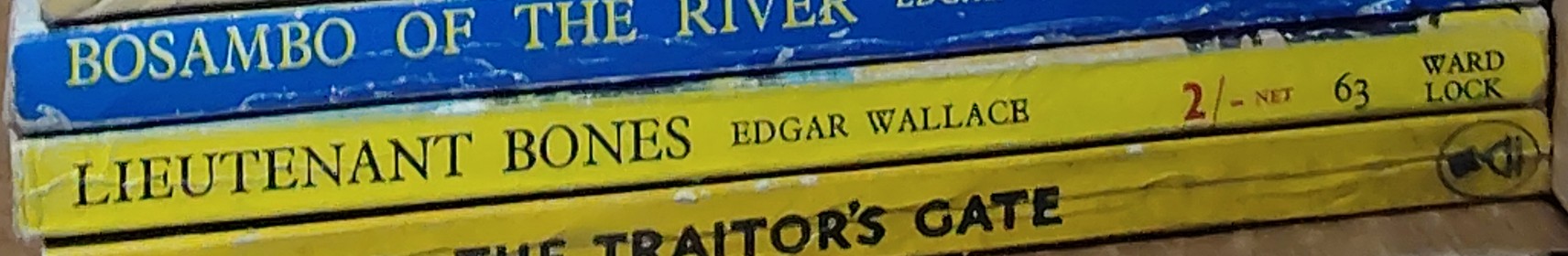Edgar Wallace  LIEUTENANT BONES spine of book image