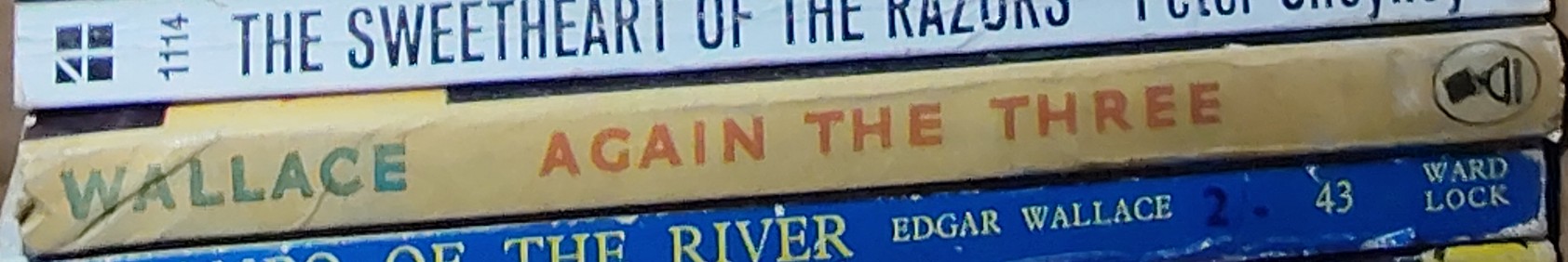 Edgar Wallace  AGAIN THE THREE spine of book image