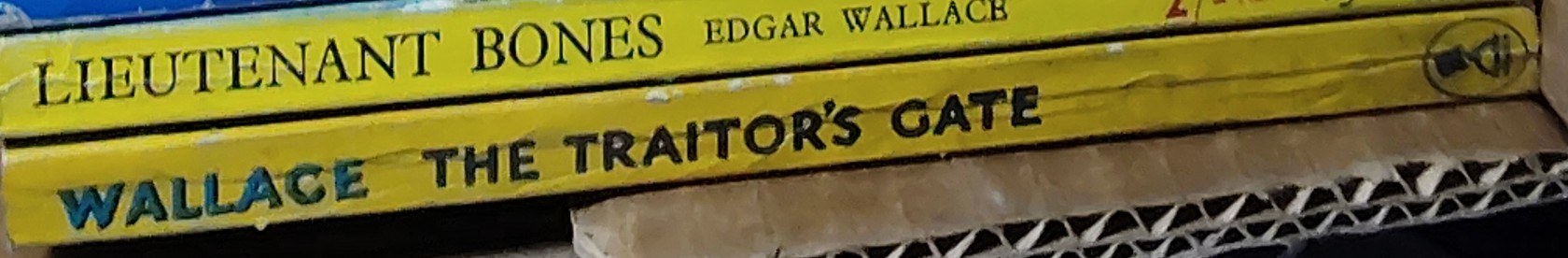 Edgar Wallace  THE TRAITOR'S GATE spine of book image