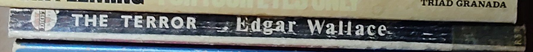Edgar Wallace  THE TERROR spine of book image