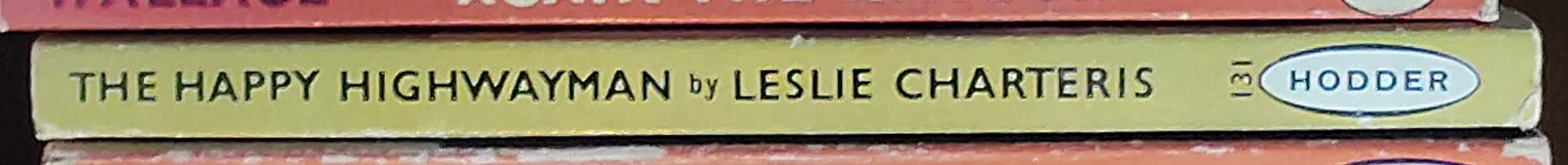 Leslie Charteris  THE HAPPY HIGHWAYMAN spine of book image