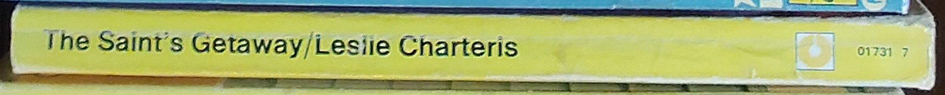 Leslie Charteris  THE SAINT'S GETAWAY spine of book image