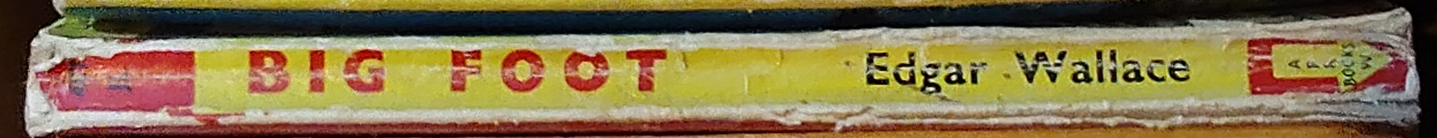 Edgar Wallace  BIG FOOT spine of book image