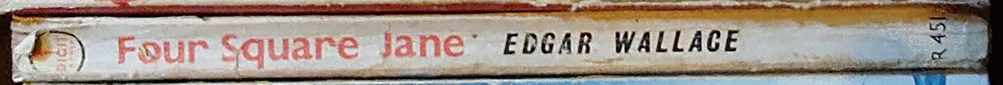 Edgar Wallace  FOUR SQUARE JANE spine of book image