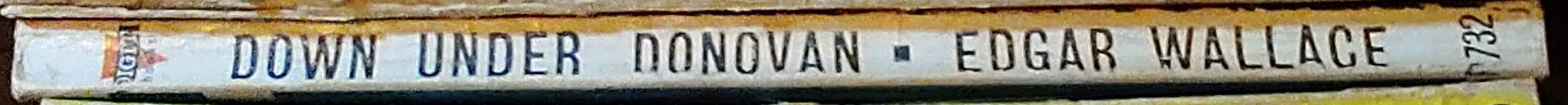 Edgar Wallace  DOWN UNDER DONOVAN spine of book image