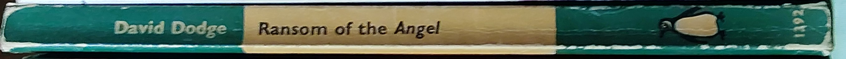 David Dodge  RANSOM OF THE ANGEL spine of book image