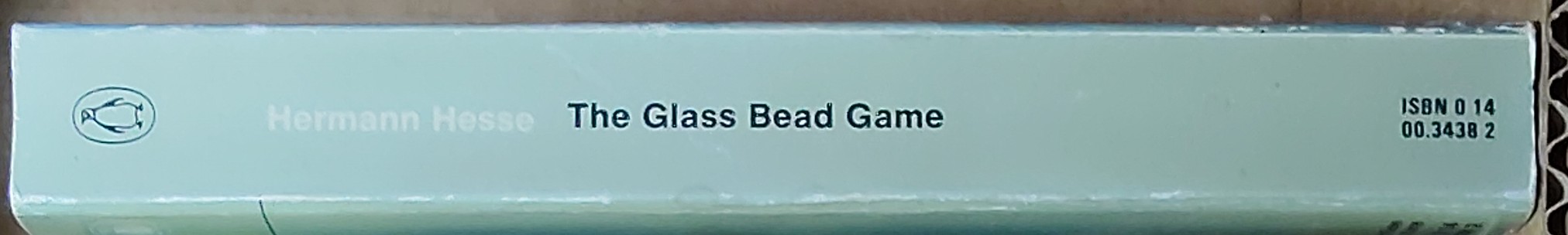 Hermann Hesse  THE GLASS BEAD GAME spine of book image