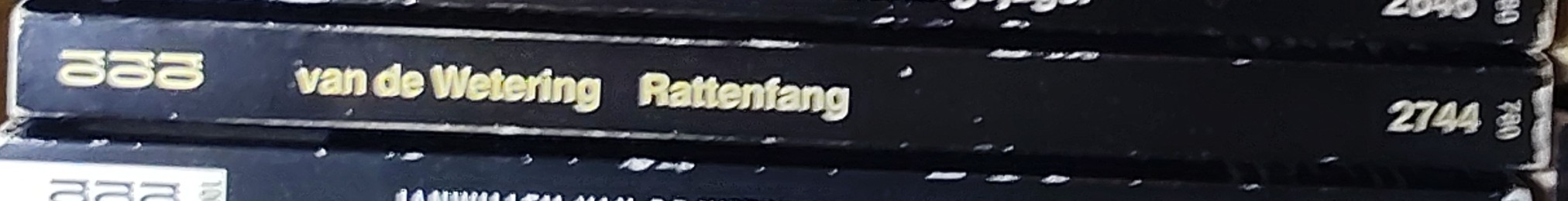 Janwillem van de Wetering  RATTENFANG spine of book image