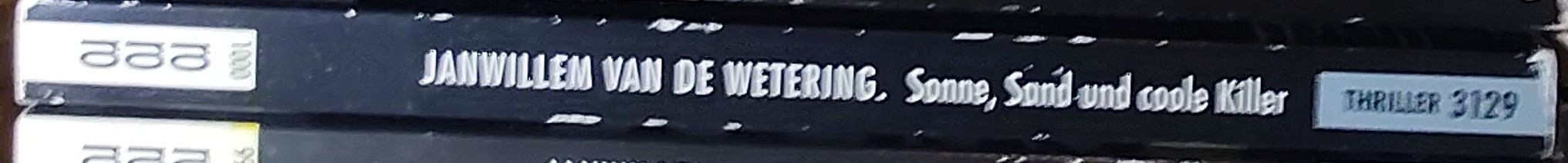 Janwillem van de Wetering  SONNE, SAND UND COOLE KILLER spine of book image