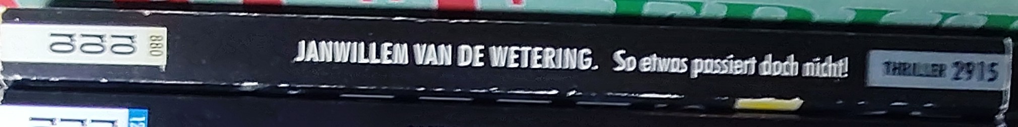 Janwillem van de Wetering  SO ETWAS PASSIERT DOCH NICHT! spine of book image