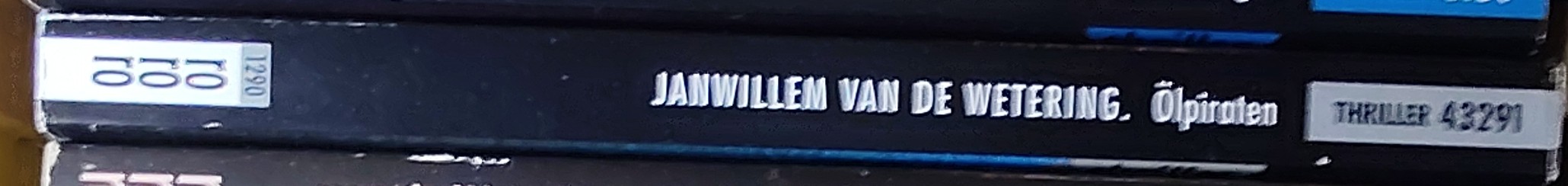 Janwillem van de Wetering  OLPIRATEN spine of book image