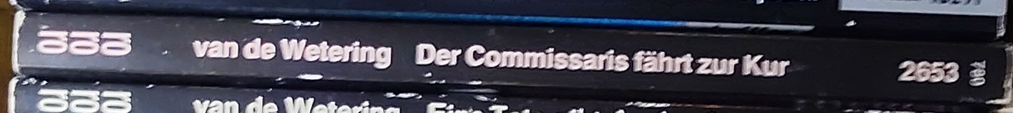 Janwillem van de Wetering  DER COMMISSARIS FAHRT ZUR KUR spine of book image