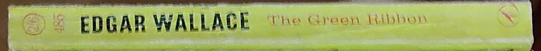 Edgar Wallace  THE GREEN RIBBON spine of book image