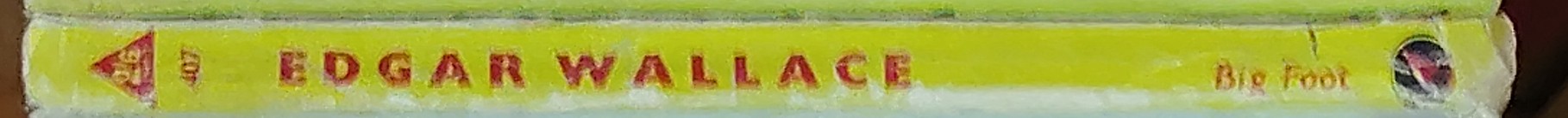 Edgar Wallace  BIG FOOT spine of book image