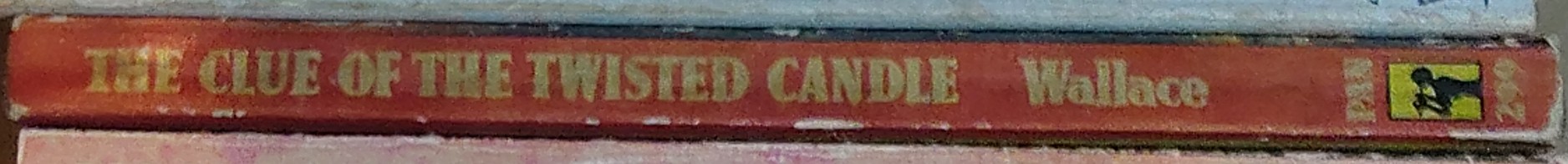 Edgar Wallace  THE CLUE OF THE TWISTED CANDLE spine of book image