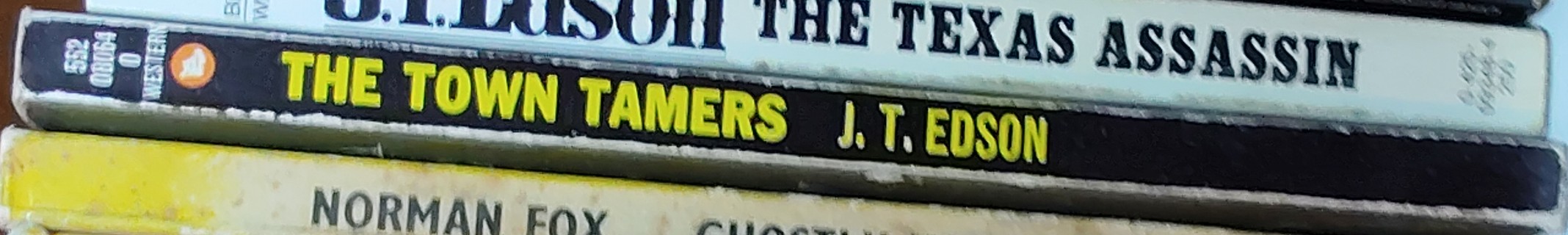 J.T. Edson  THE TOWN TAMERS spine of book image