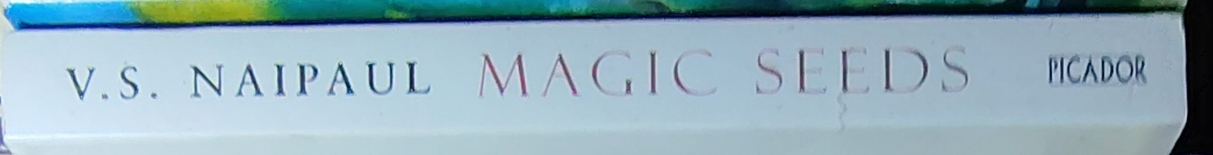 V.S. Naipaul  MAGIC SEEDS spine of book image
