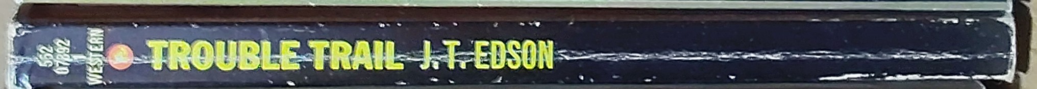 J.T. Edson  TROUBLE TRAIL spine of book image