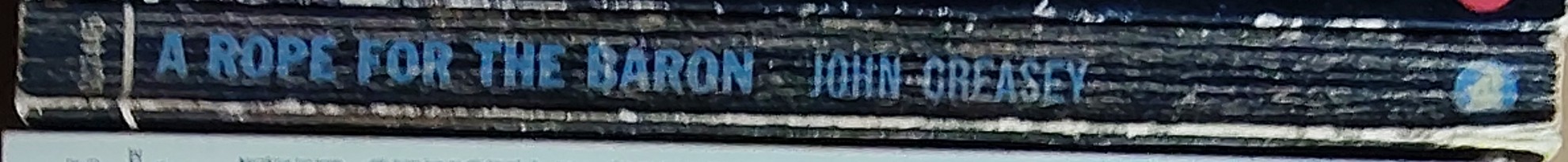 Anthony Morton  A ROPE FOR THE BARON spine of book image